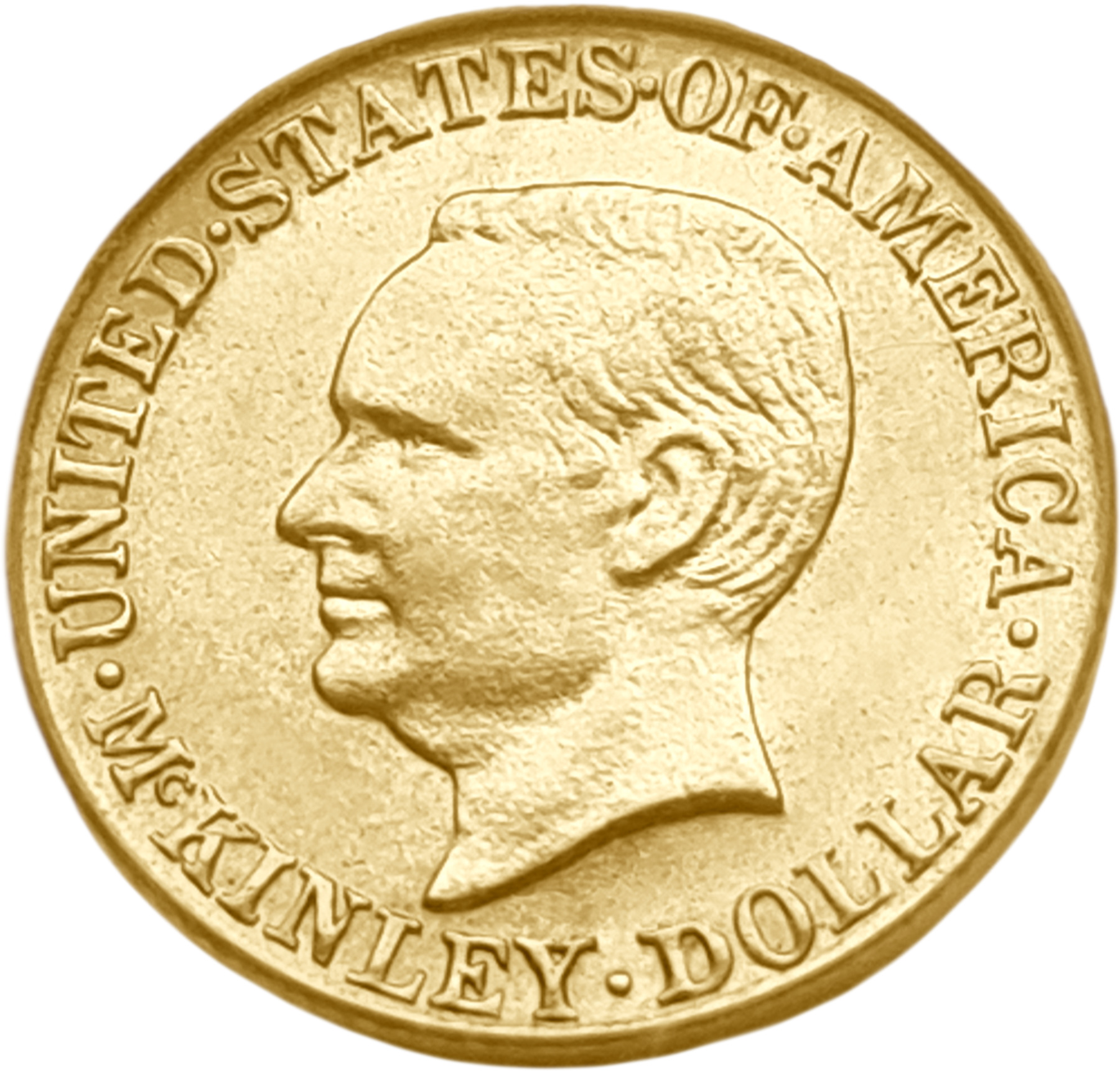 картинка США. 1 Доллар 1916 г. Золото. 1.672 г*0.900 0.0484 oz. Мак-Кинли! СЛАБ PCGS MS 62! от магазина Одежда+