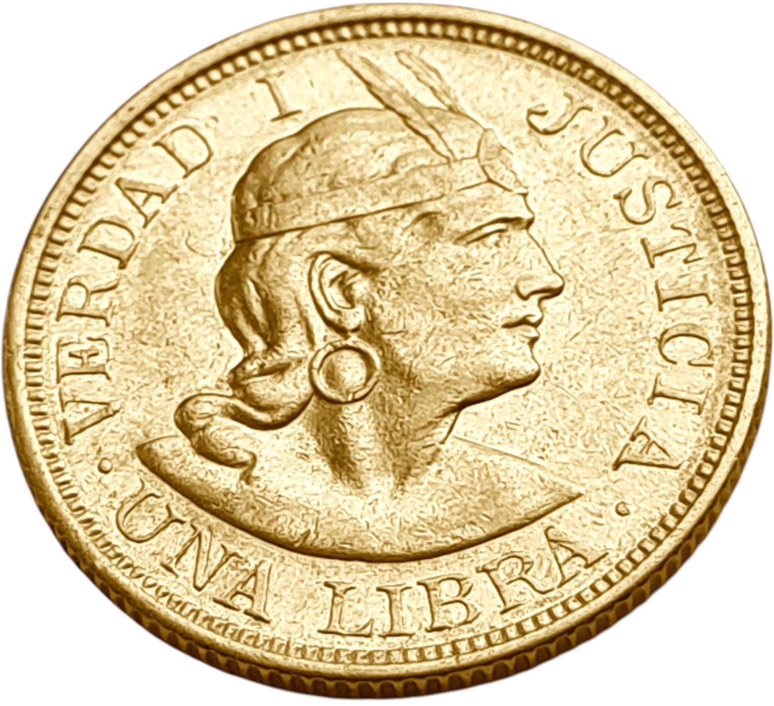 картинка Перу. 1 Либра 1898 г. Золото. 7.9881 г*0.917 0.2355 oz. от магазина Одежда+