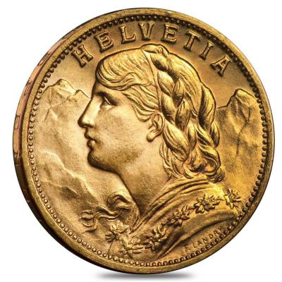 картинка 20 франков, Швейцария. Helvetia, Au 5.81 г. от магазина Одежда+