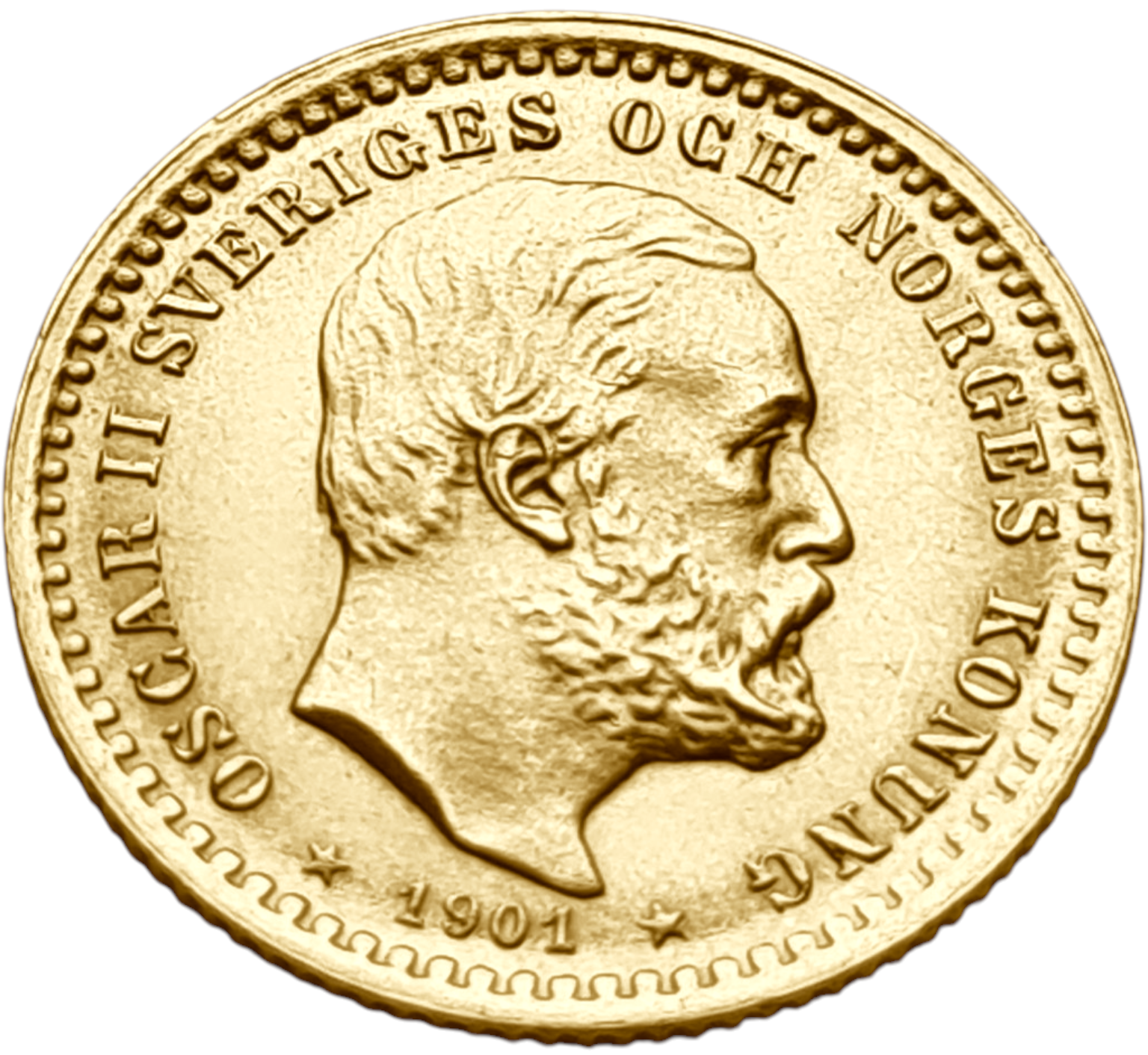 картинка Швеция. 5 Крон 1901 г. Золото. 2.2402 г*0.900 0.0648 oz. от магазина Одежда+