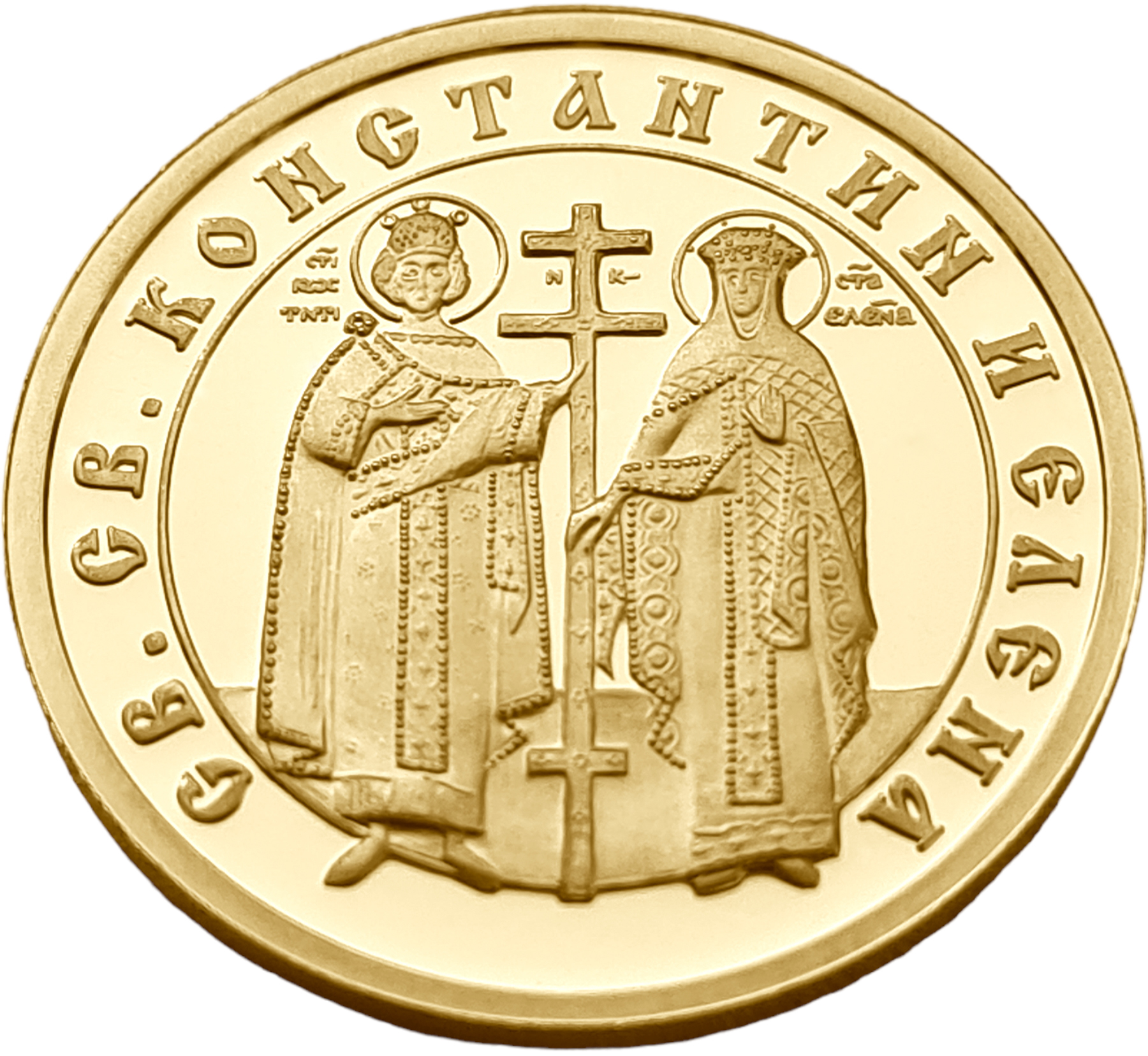 картинка Болгария. 100 Левов 2013 г. Золото 8.64 г*0.999 0.2775 oz. Святые Константин и Елена! Пруф! от магазина Одежда+