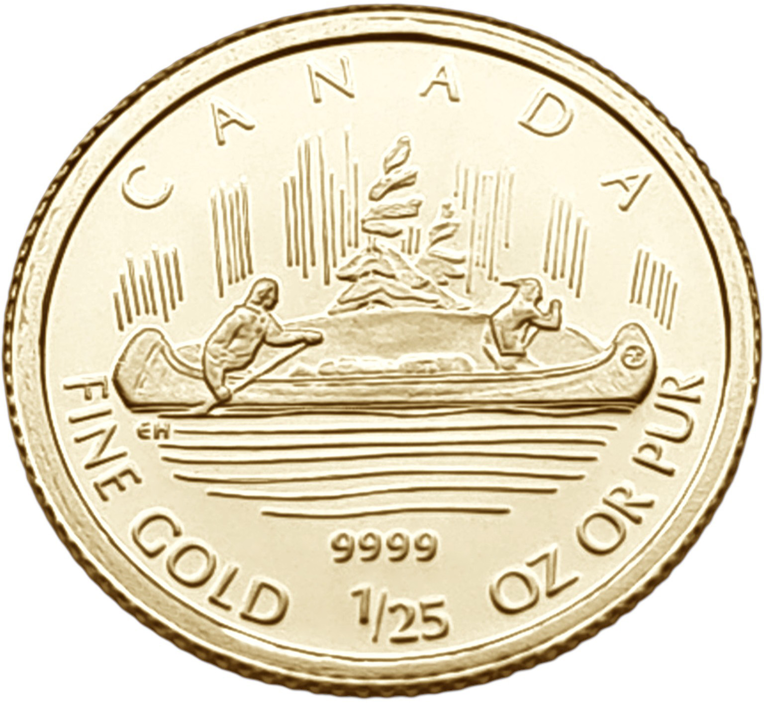 картинка Канада. 50 Центов 2005 г. Золото. 1.27 г*0.9999 0.0408 oz. от магазина Одежда+
