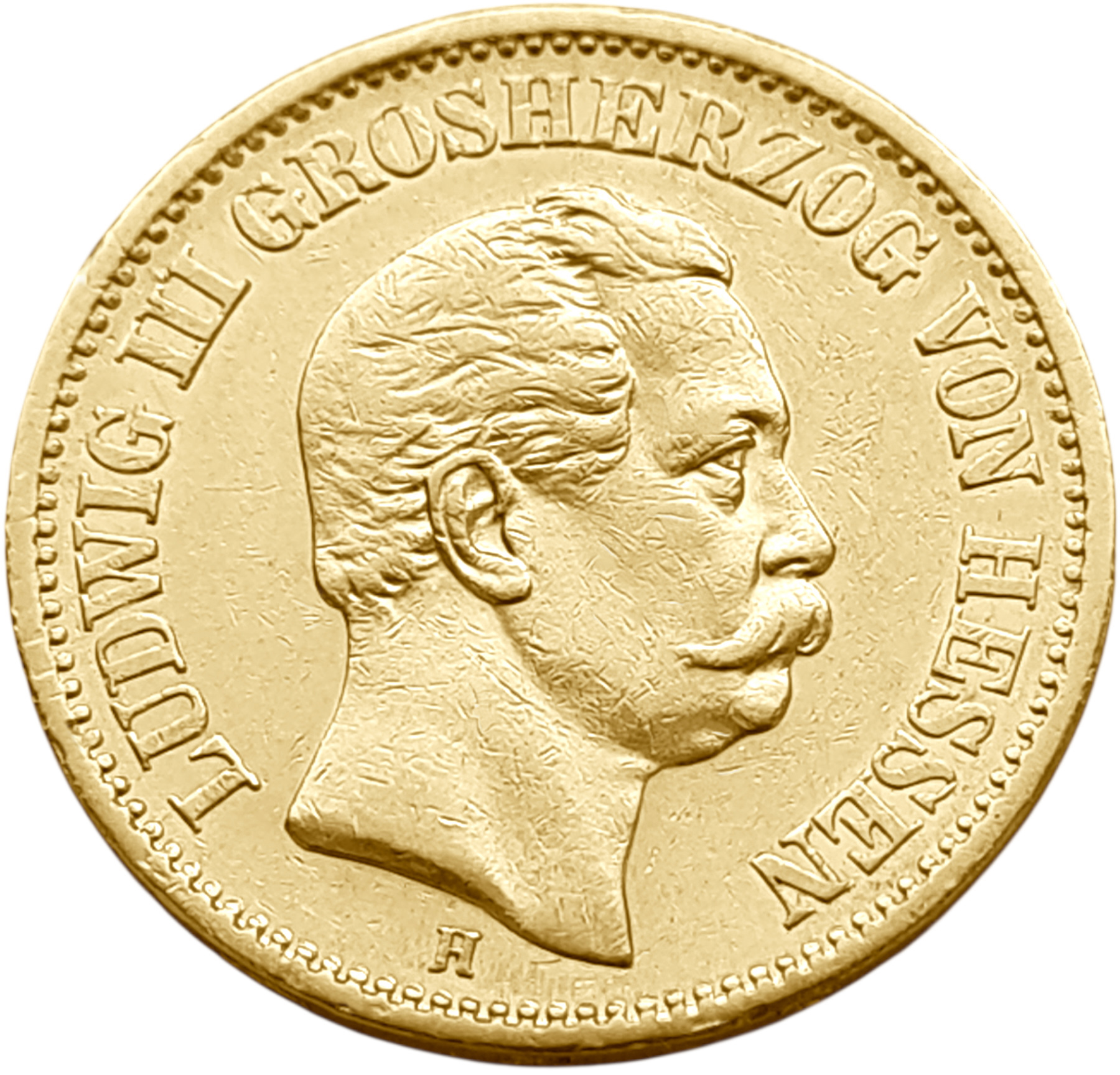 картинка Гессен. 20 Марок 1873 г. Золото. 7.965 г*0.900 0.2305 oz. от магазина Одежда+