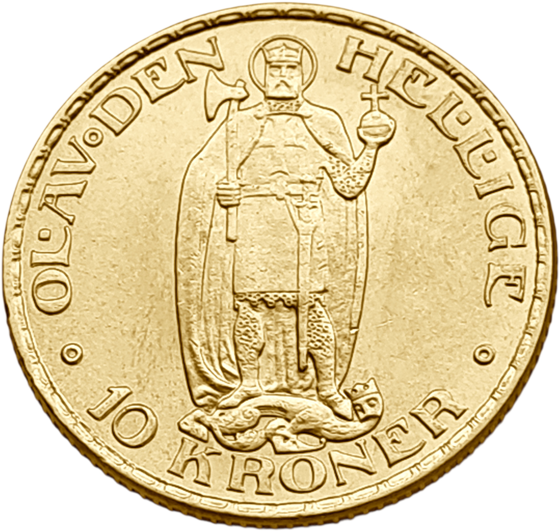 картинка Норвегия. 10 Крон 1910 г. Золото 4.4803 г*0.900 0.1296 oz. от магазина Одежда+