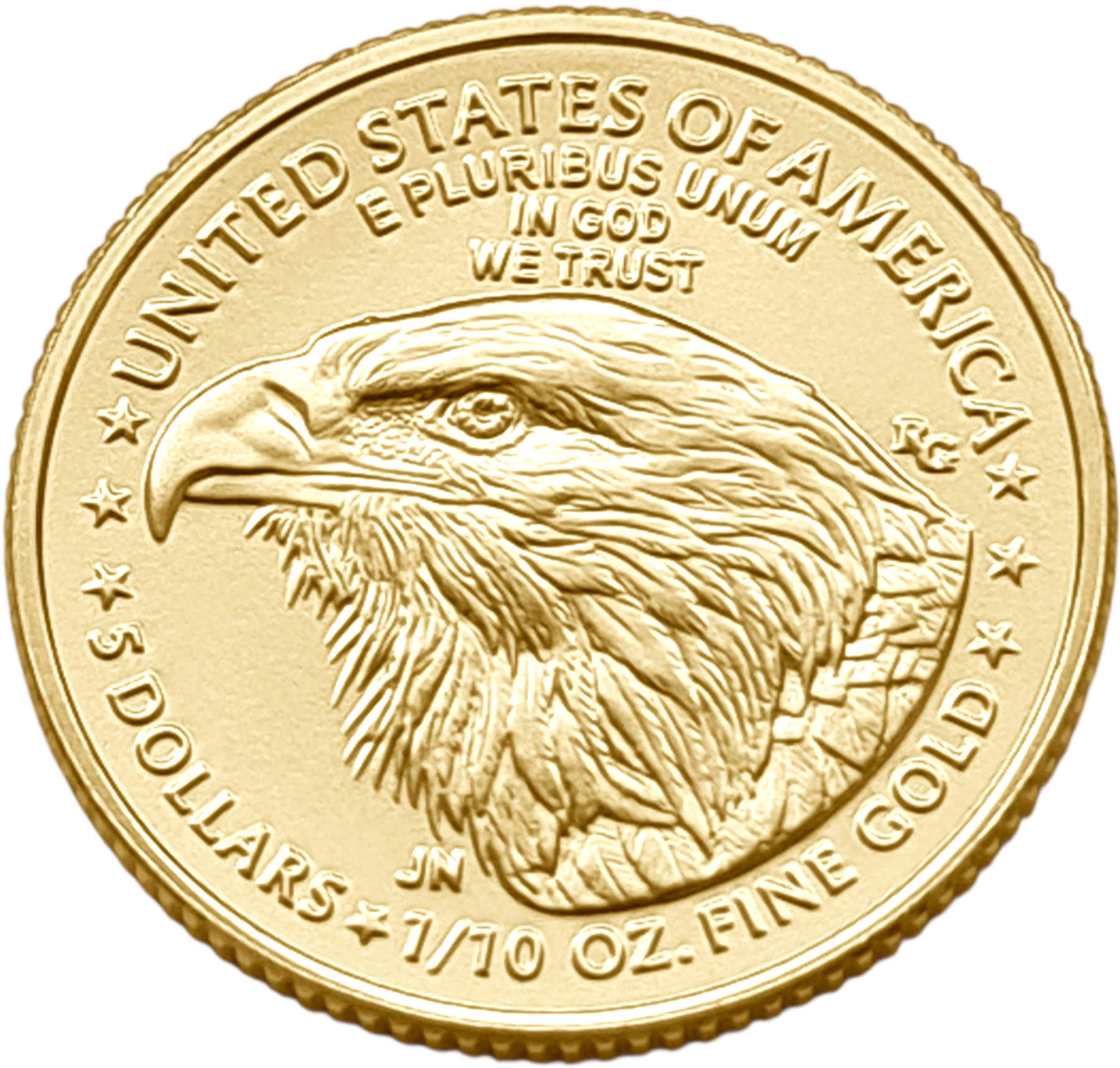 картинка США. 5 Долларов 2026 г. Золото. 3.393 г*0.917 0.1 oz. от магазина Одежда+