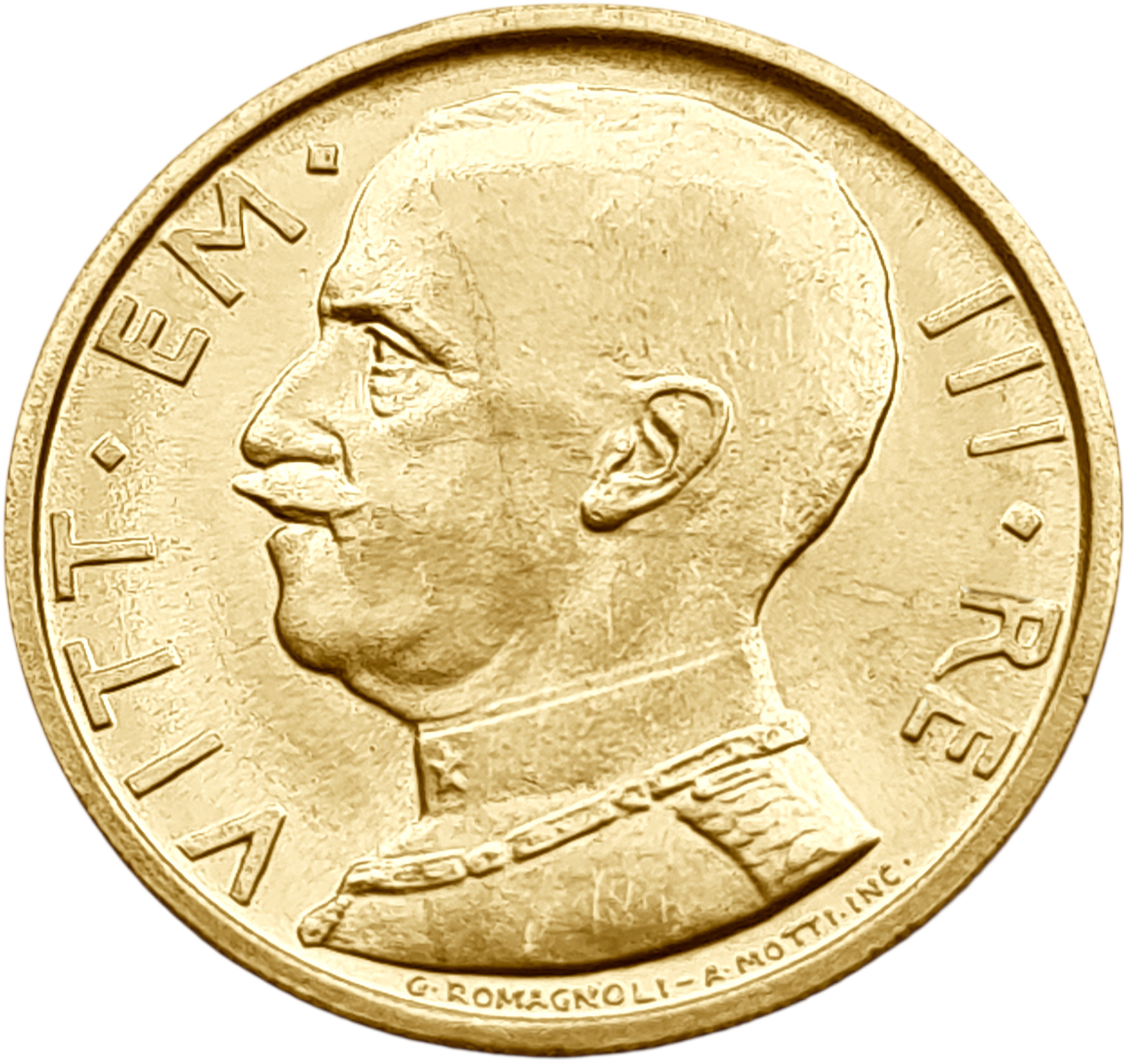картинка Италия. 50 Лир 1931 г. Золото. 4.3995 г*0.900 0.1273 oz. от магазина Одежда+