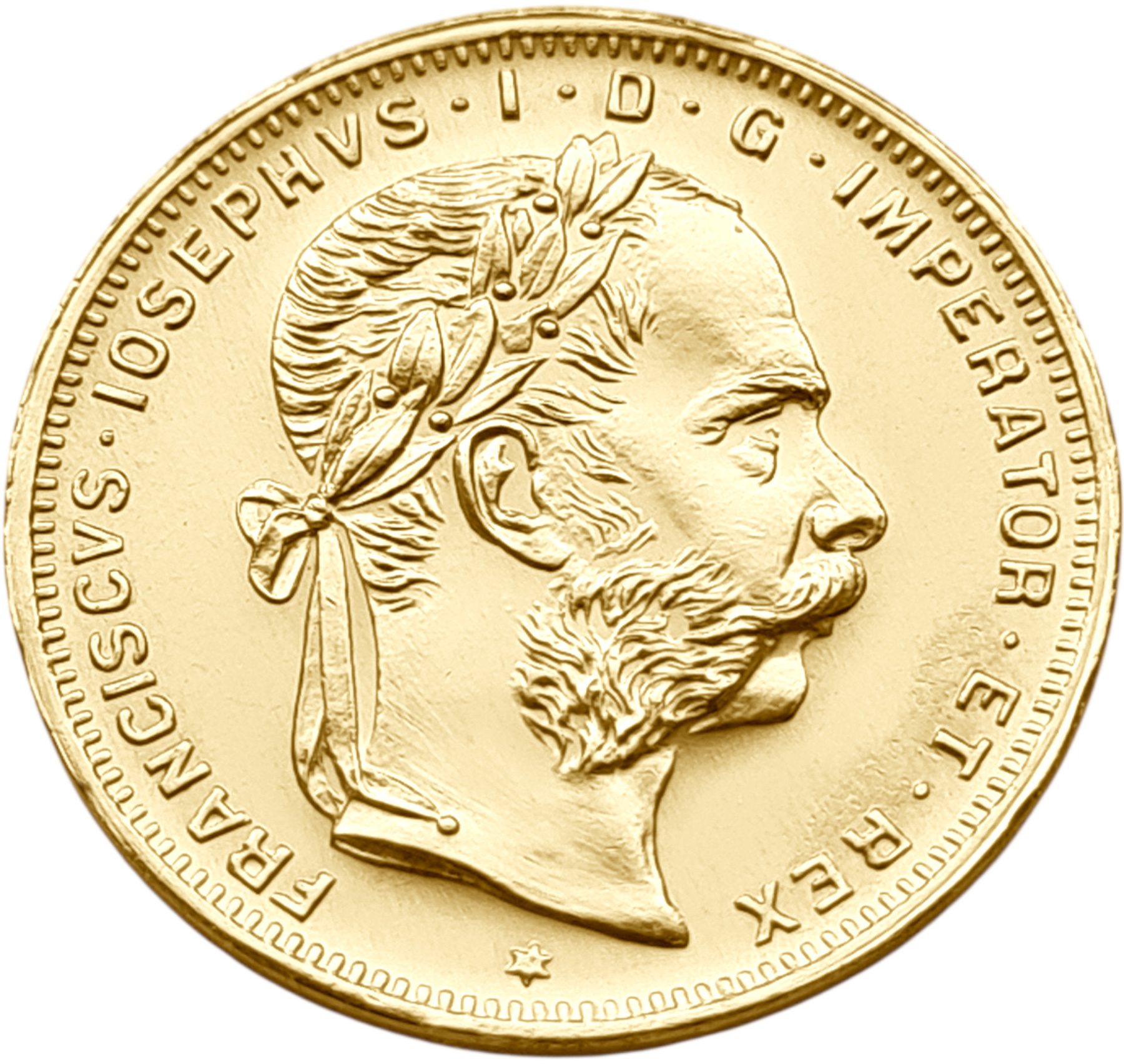 картинка Австрия (Австро-Венгрия). 8 Флоринов/20 Франков 1892 г. Золото. 6.4516 г*0.900 0.1867 oz. от магазина Одежда+