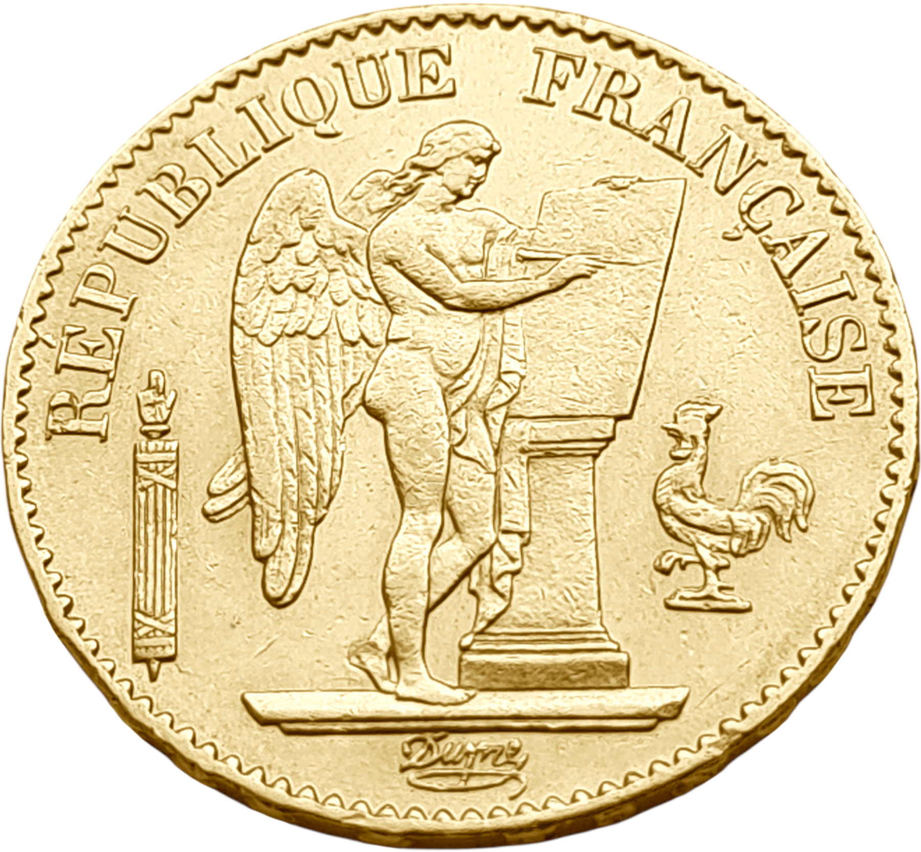 картинка Франция. 20 Франков 1877 г. Золото. 6.45161 г*0.900 0.1867 oz. от магазина Одежда+