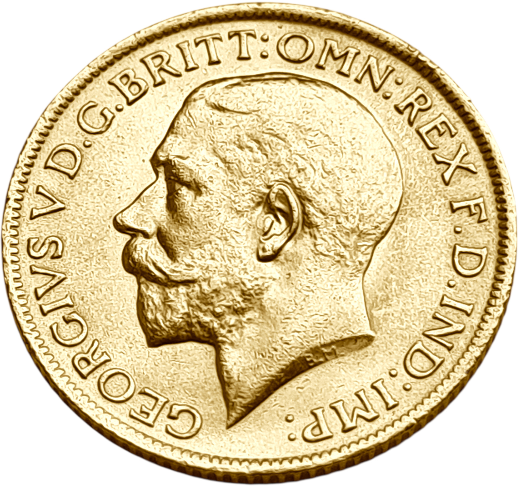 картинка Великобритания. 1 Соверен 1914 г. Золото. 7.99 г*0.917 0.2355 oz. от магазина Одежда+