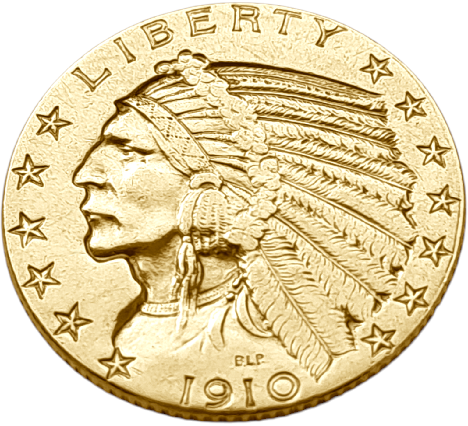 картинка США. 5 Долларов 1910 г. Золото. 8.359 г*0.900 0.2419 oz. (D). от магазина Одежда+