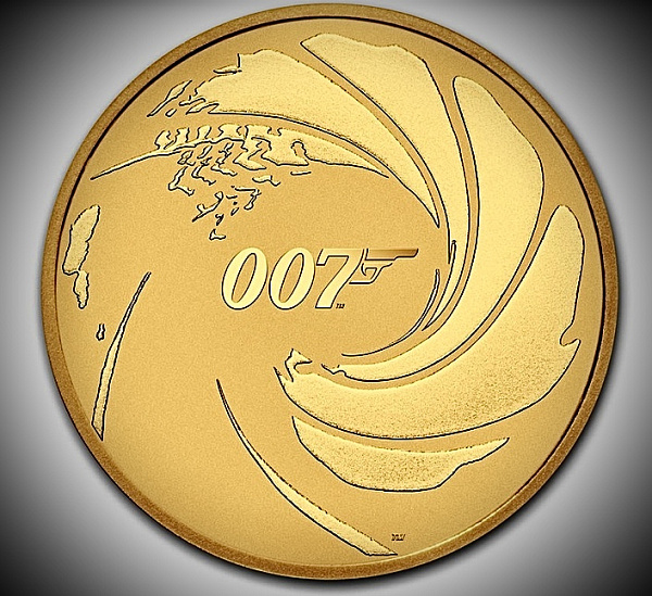 картинка Золотая монета Джеймс Бонд, Австралия, 2020г., 100 долларов, 1 OZ, 9999 от магазина Одежда+