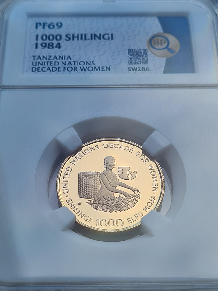 картинка Танзания. 1000 Шиллингов 1984 г. Золото. 8.1 г*0.900 0.2344 oz. ТИРАЖ 500 ЭКЗ! от магазина Одежда+ 3