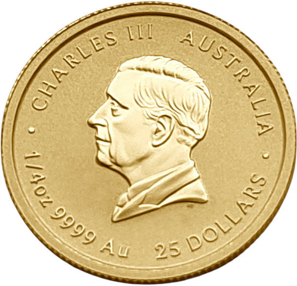картинка Австралия. 25 Долларов 2026г. Золото. 7.777 г*0.9999 0.25 oz. Год Лошади! Новейший Выпуск! от магазина Одежда+ 2