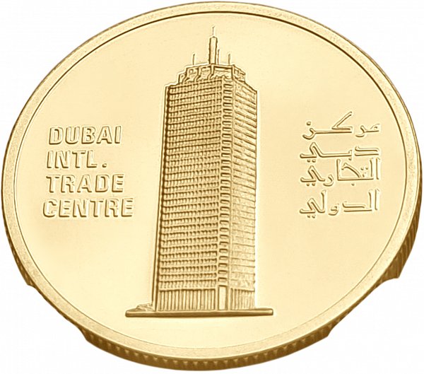 картинка ОАЭ. 500 Дирхамов 1990 г. Золото. 19.97 г*0.917 0.5887 oz. СЛАБ NGC PF 69 ULTRA CAMEO! от магазина Одежда+ 2
