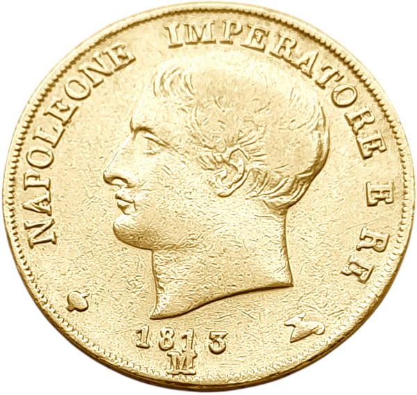 картинка Наполеоновское Королевство Италии. 20 Лир 1813 г. Золото. 6.451 г*0.900 0.1867 oz. от магазина Одежда+