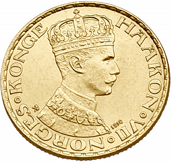 картинка Норвегия. 10 Крон 1910 г. Золото 4.4803 г*0.900 0.1296 oz. от магазина Одежда+ 2