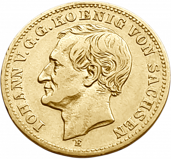 картинка Саксония. 10 Марок 1872 г. Золото. 3.982 г*0.900 0.1152 oz. от магазина Одежда+
