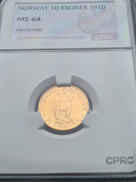 картинка Норвегия. 10 Крон 1910 г. Золото 4.4803 г*0.900 0.1296 oz. от магазина Одежда+ 3