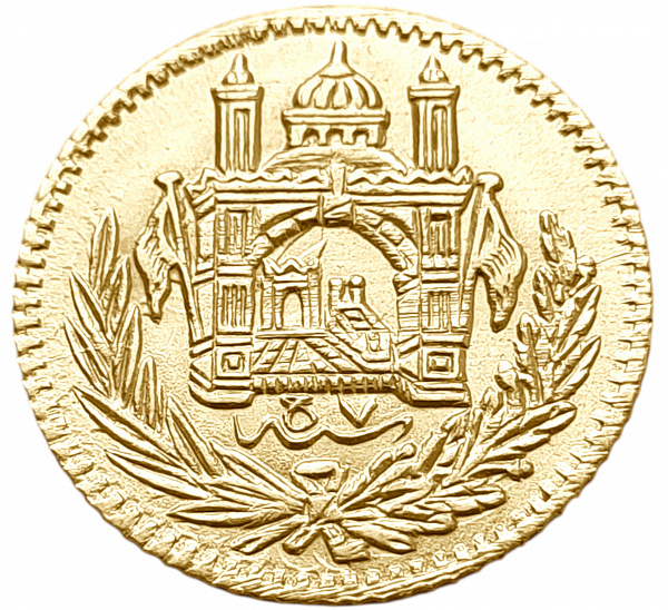картинка Афганистан. 1/2 Амани 1304 (1925) г. Золото. 3.0 г*0.900 0.0868 oz. от магазина Одежда+