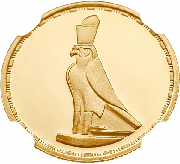 картинка Египет. 50 Фунтов 1994(1415) г. Золото. 8.5 г*0.900 0.246 oz. Бог Гор! СЛАБ NGC PF 69 ULTRA CAMEO! от магазина Одежда+