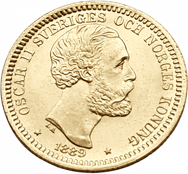 картинка Швеция. 20 Крон 1889 г. Золото. 8.9606 г*0.900 0.2593 oz. от магазина Одежда+