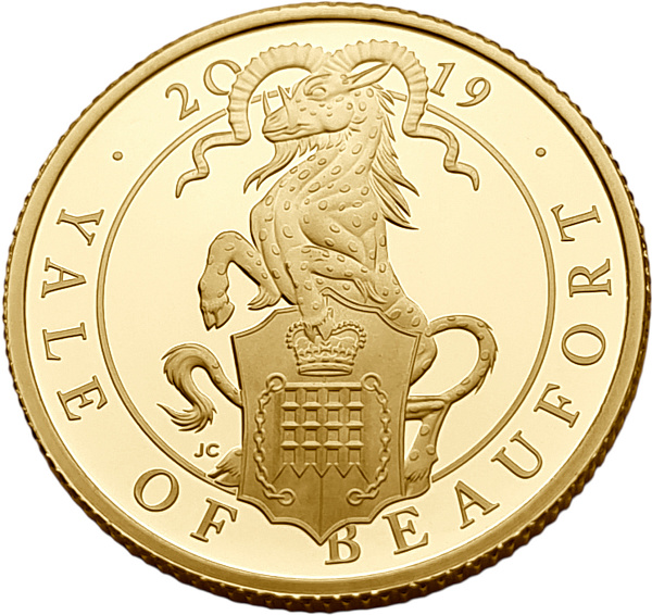 картинка Великобритания. 25 Фунтов 2019г. Золото. 7.8 г*0.9999 0.2508 oz. Йель Бофорта! Пруф! Сертификат! от магазина Одежда+