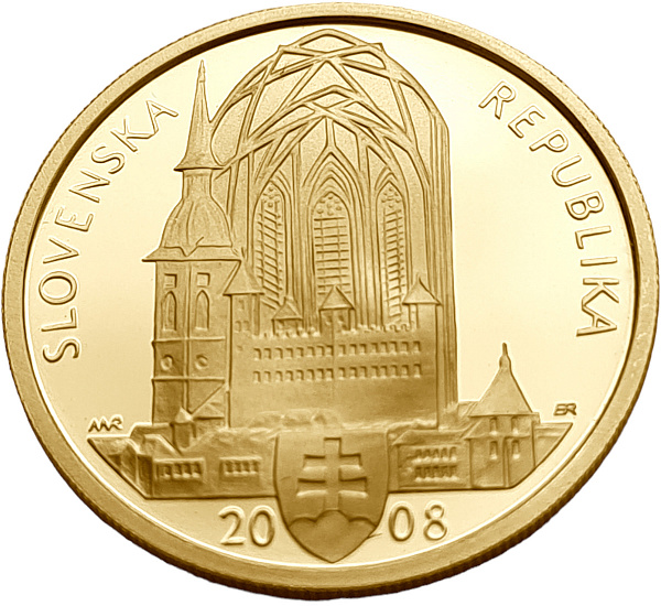 картинка Словакия. 5000 крон 2008 г. Золото 9,5г*0.900 0,2749 oz. Император Матвей(Матиас). Коронация! от магазина Одежда+ 2