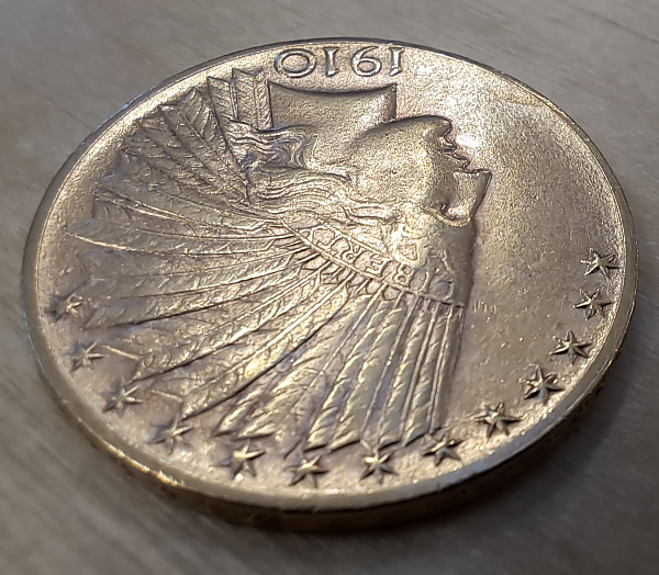 картинка 10 долларов, США. Индеец. Au 15.05 от магазина Одежда+ 3