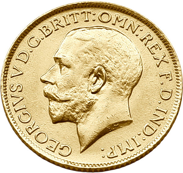 картинка Великобритания. 1 Соверен 1913 г. Золото. 7.99 г*0.917 0.2355 oz. от магазина Одежда+