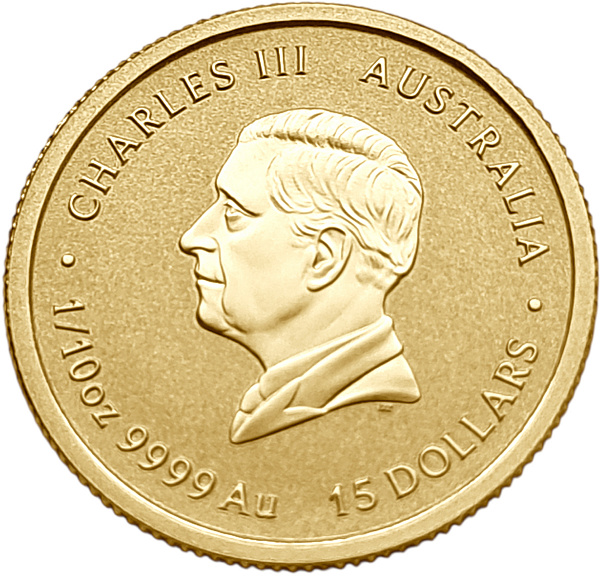 картинка Австралия. 15 Долларов 2026 г. Золото. 3.111 г*0.9999 0.1 oz. Год Лошади! Новейший Выпуск! от магазина Одежда+ 2