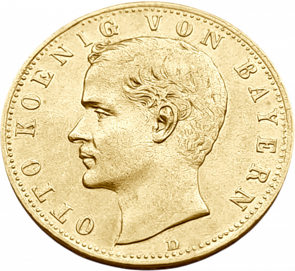 картинка Бавария. 10 Марок 1898 г. Золото. 3.982 г*0.900 0.1152 oz. от магазина Одежда+