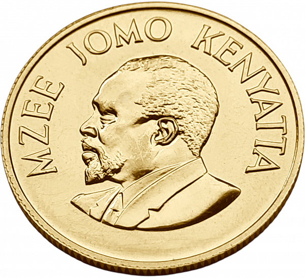 картинка Кения. 250 Шиллингов 1966 г. Золото. 19.0 г*0.917 0.5601 oz. Пруф! от магазина Одежда+