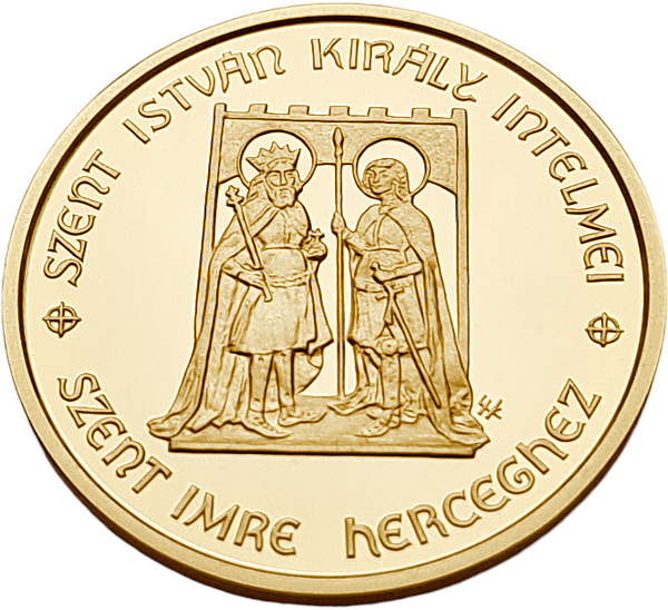картинка Венгрия. 50 000 форинтов 2010 г. Золото. 6.982 гр*0.986 0,2213 oz. Св. Эмерик и Стефан! от магазина Одежда+