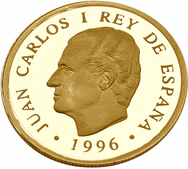 картинка Испания. 20000 Песет 1996г. Золото. 6.75 г*0.999 0.2168 oz. Мескита в Кордове! Сертификат! от магазина Одежда+ 2