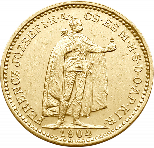 картинка Венгрия. 20 Корон 1904 г. Золото. 6.775 г*0.900 0.196 oz. от магазина Одежда+
